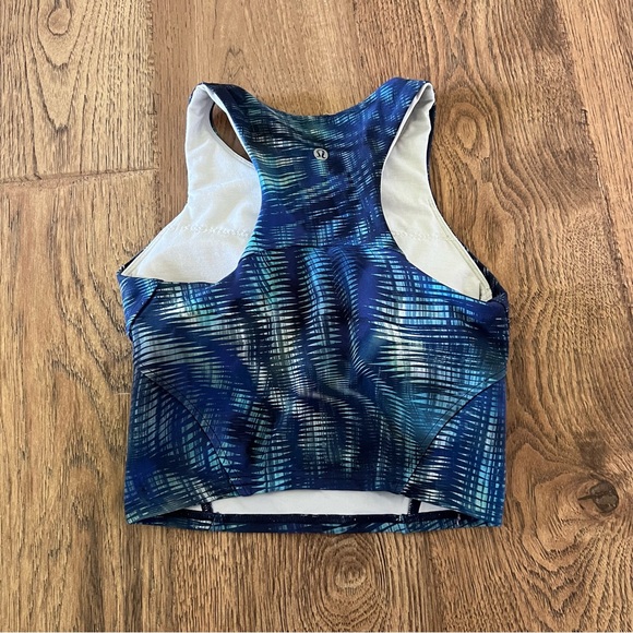 Lululemon Invigorate Training Tank Top Shapeshifter Flux Blue Multi - Picture 4 of 5